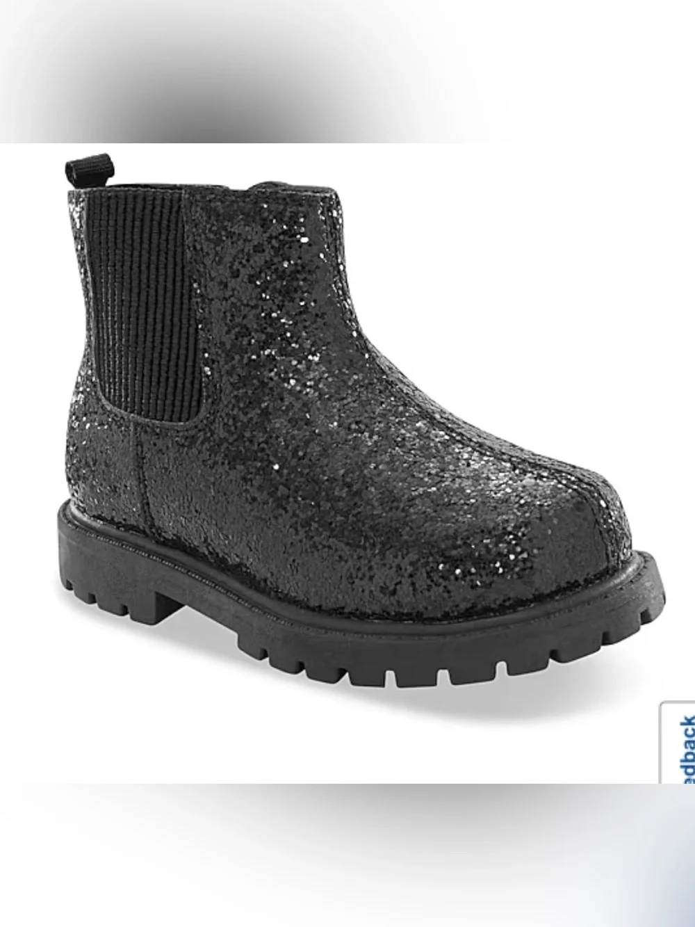 Carter's Black Sequin Ankle Boots for Kids